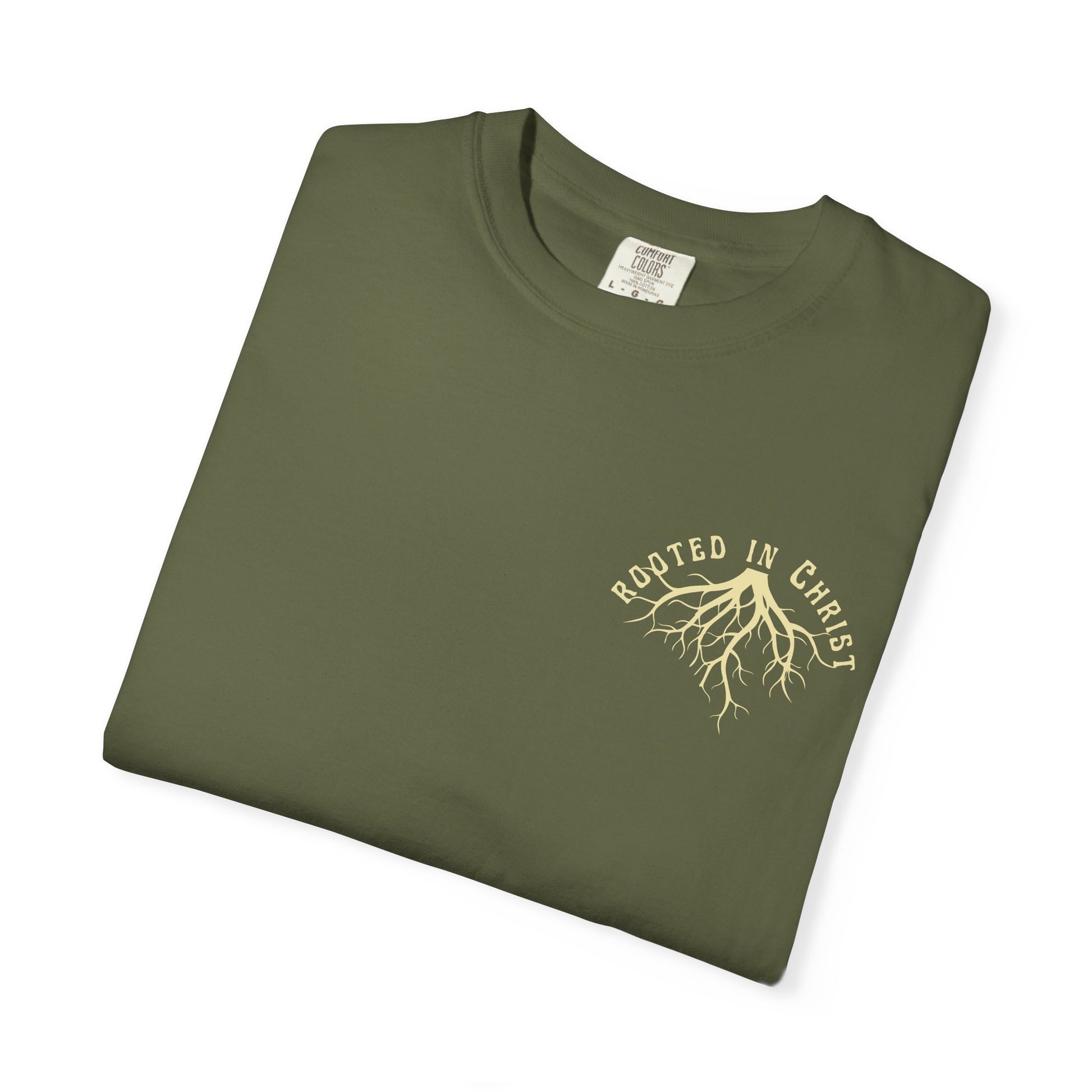 Rooted in Christ Unisex Garment-Dyed T-shirt | Spiritual Apparel, Faith-Based Gift, Casual Wear, Positive Vibes, Summer Style
