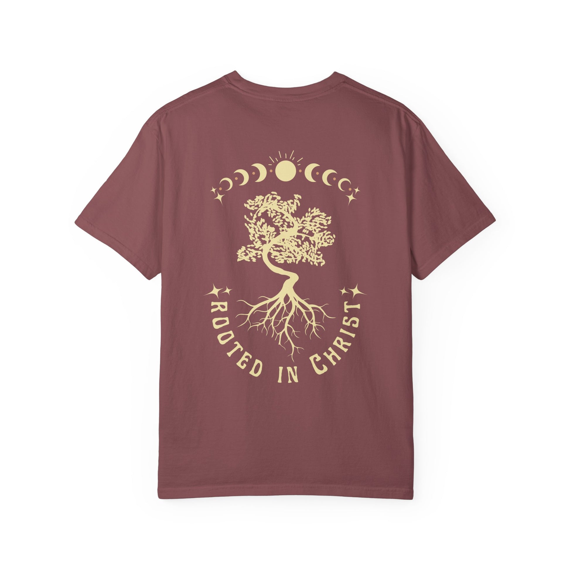 Rooted in Christ Unisex Garment-Dyed T-shirt | Spiritual Apparel, Faith-Based Gift, Casual Wear, Positive Vibes, Summer Style