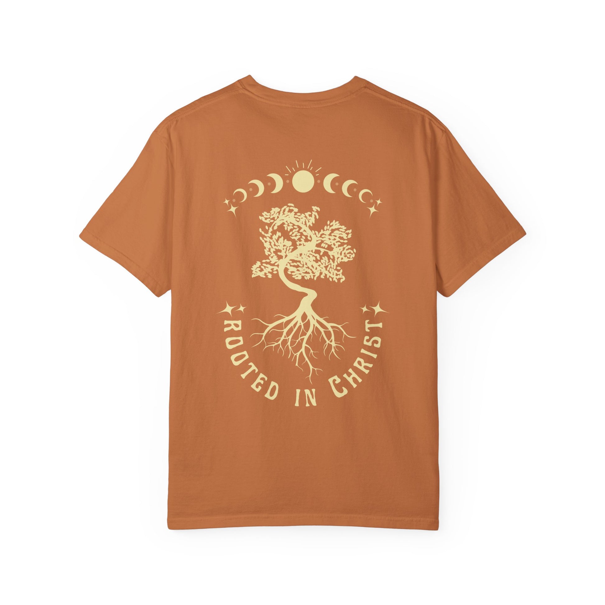Rooted in Christ Unisex Garment-Dyed T-shirt | Spiritual Apparel, Faith-Based Gift, Casual Wear, Positive Vibes, Summer Style