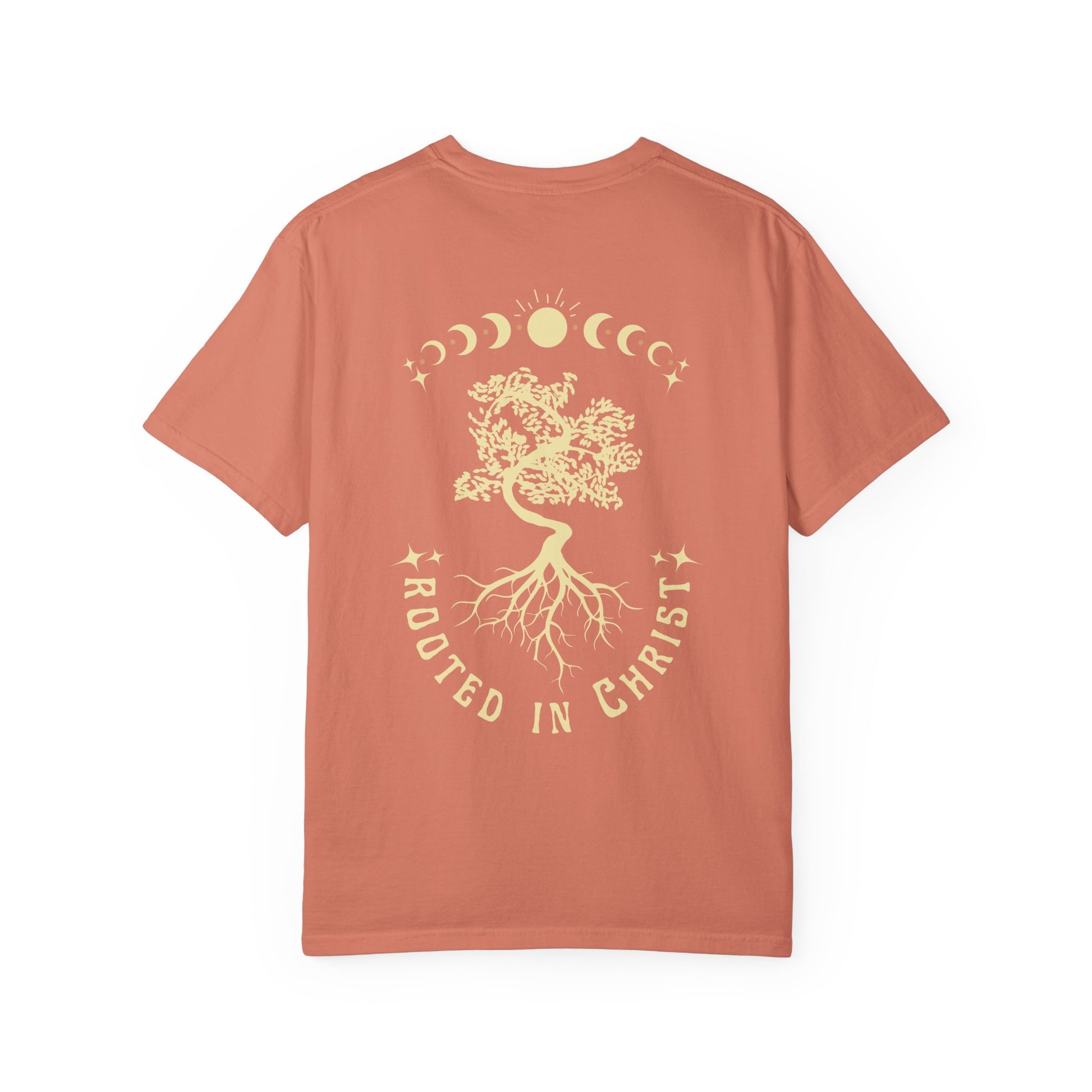 Rooted in Christ Unisex Garment-Dyed T-shirt | Spiritual Apparel, Faith-Based Gift, Casual Wear, Positive Vibes, Summer Style