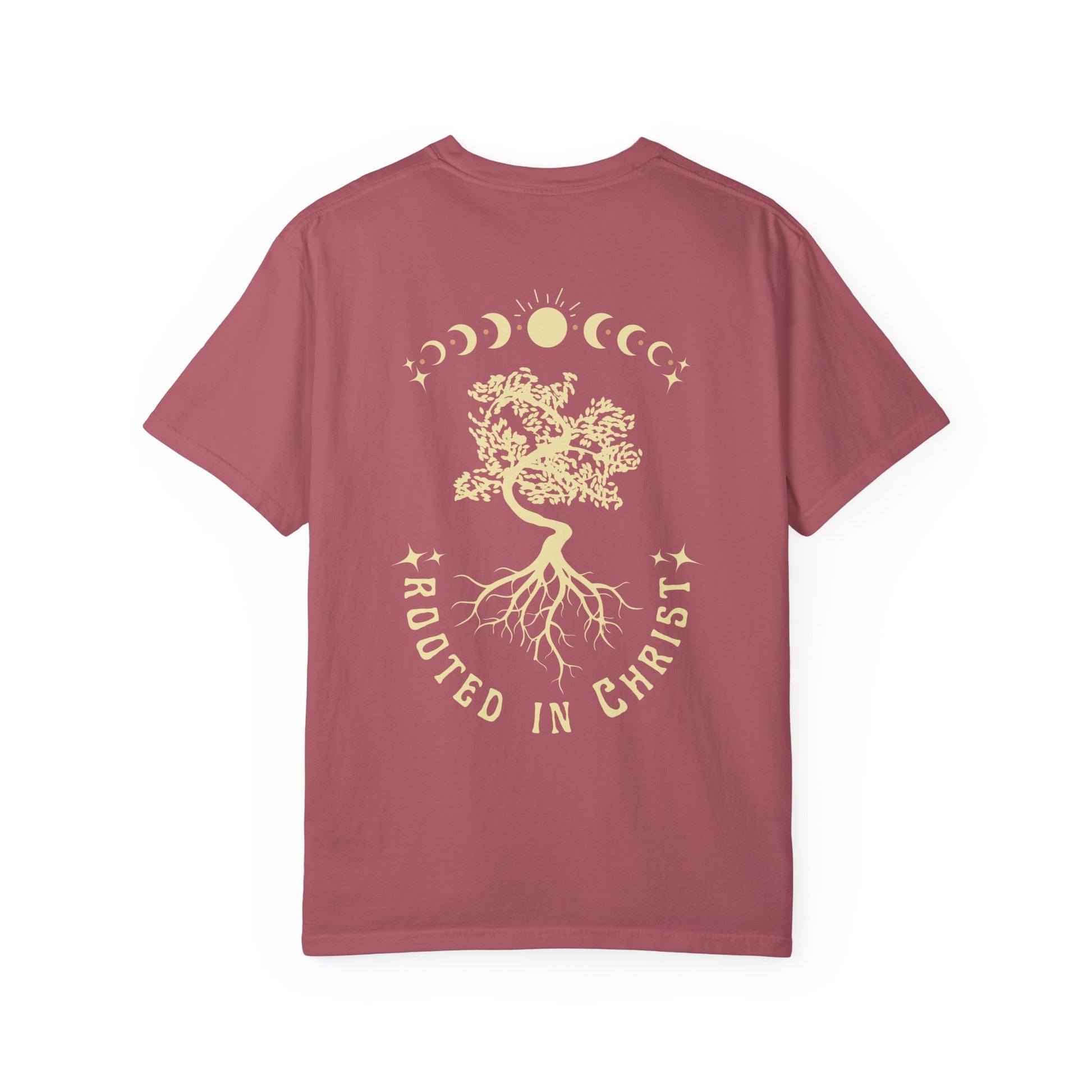 Rooted in Christ Unisex Garment-Dyed T-shirt | Spiritual Apparel, Faith-Based Gift, Casual Wear, Positive Vibes, Summer Style