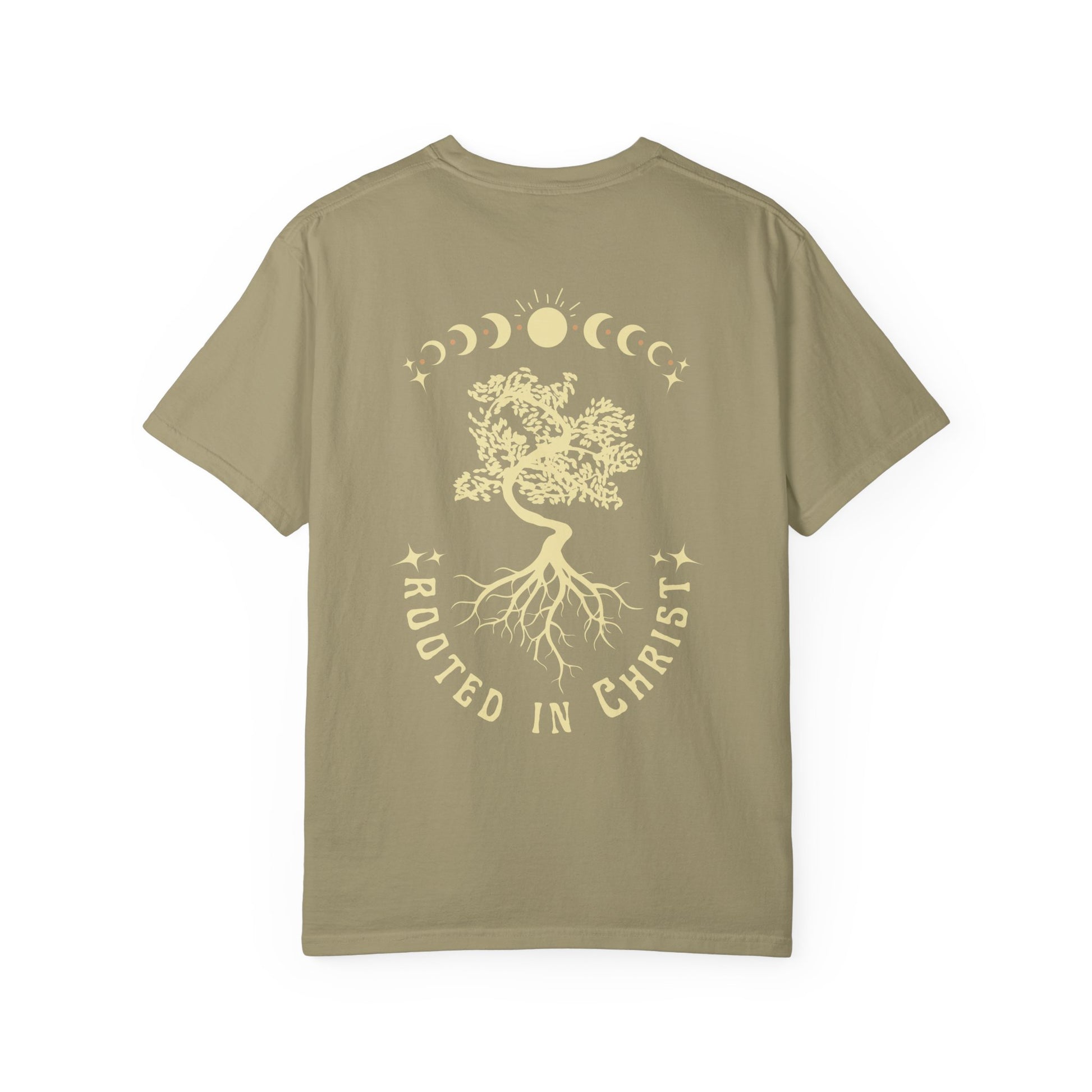 Rooted in Christ Unisex Garment-Dyed T-shirt | Spiritual Apparel, Faith-Based Gift, Casual Wear, Positive Vibes, Summer Style