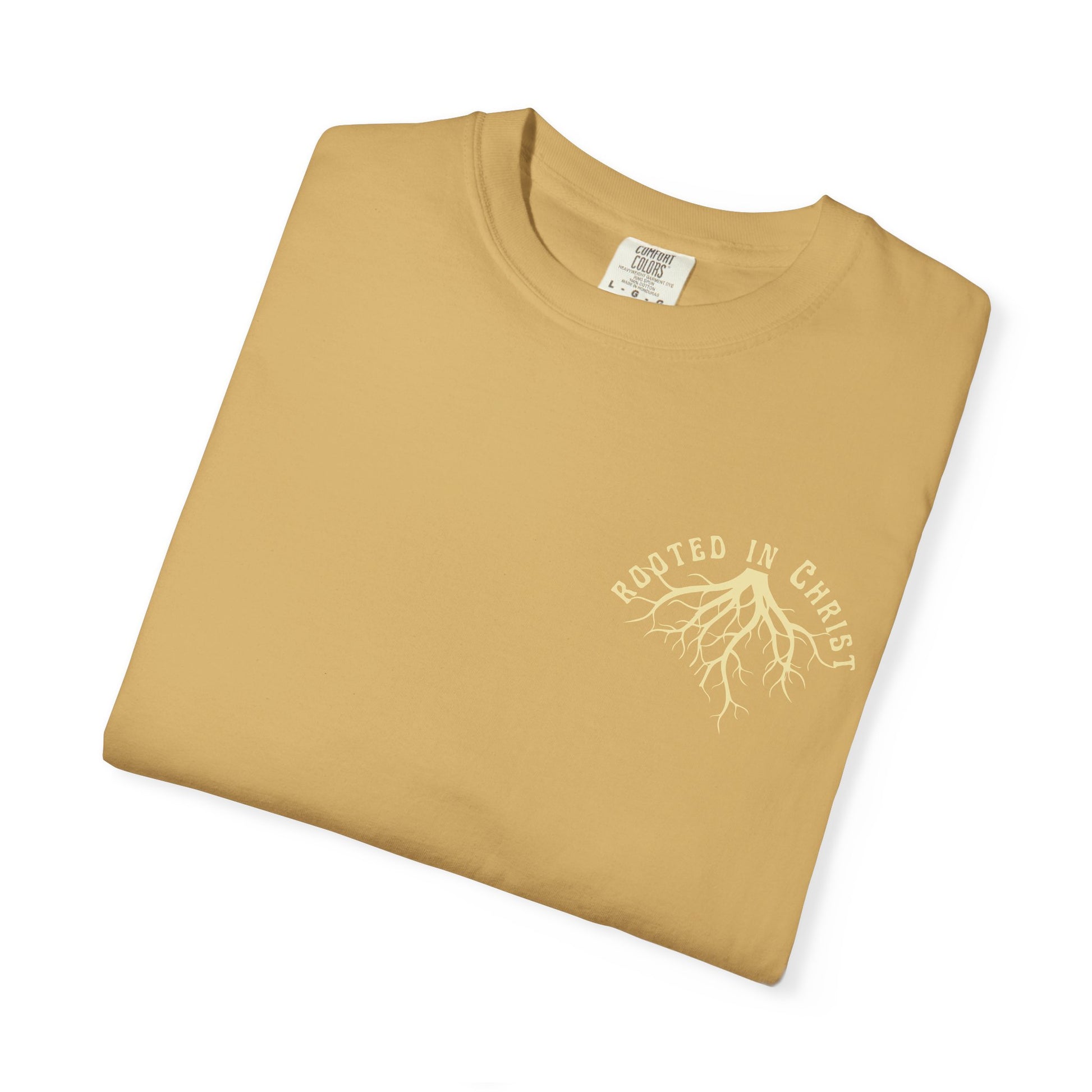 Rooted in Christ Unisex Garment-Dyed T-shirt | Spiritual Apparel, Faith-Based Gift, Casual Wear, Positive Vibes, Summer Style