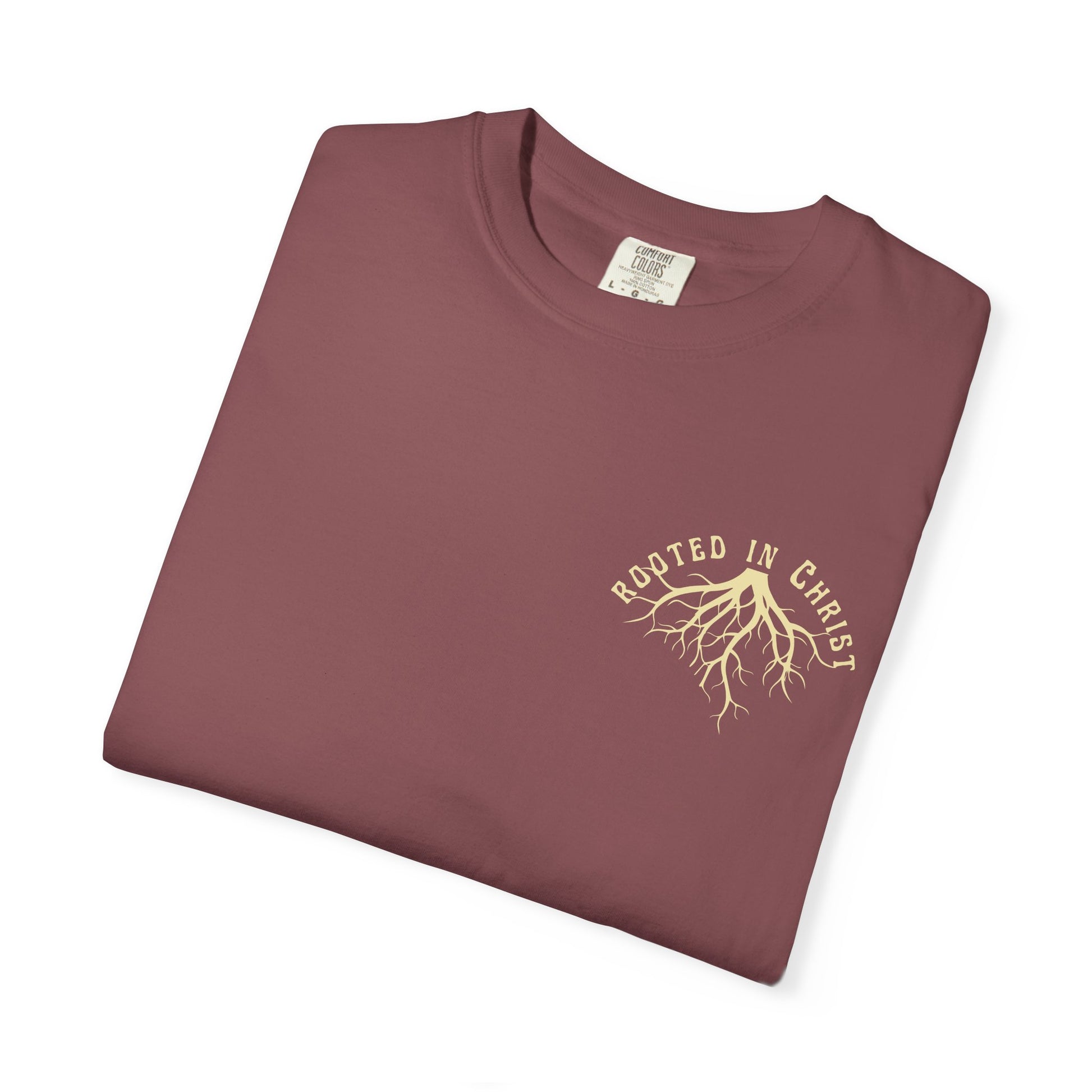Rooted in Christ Unisex Garment-Dyed T-shirt | Spiritual Apparel, Faith-Based Gift, Casual Wear, Positive Vibes, Summer Style
